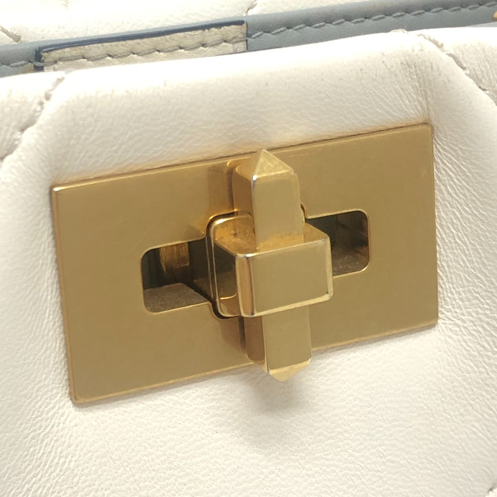 VALENTINO Handbag VW0B0197BSF leather white Rockstud Roman studs