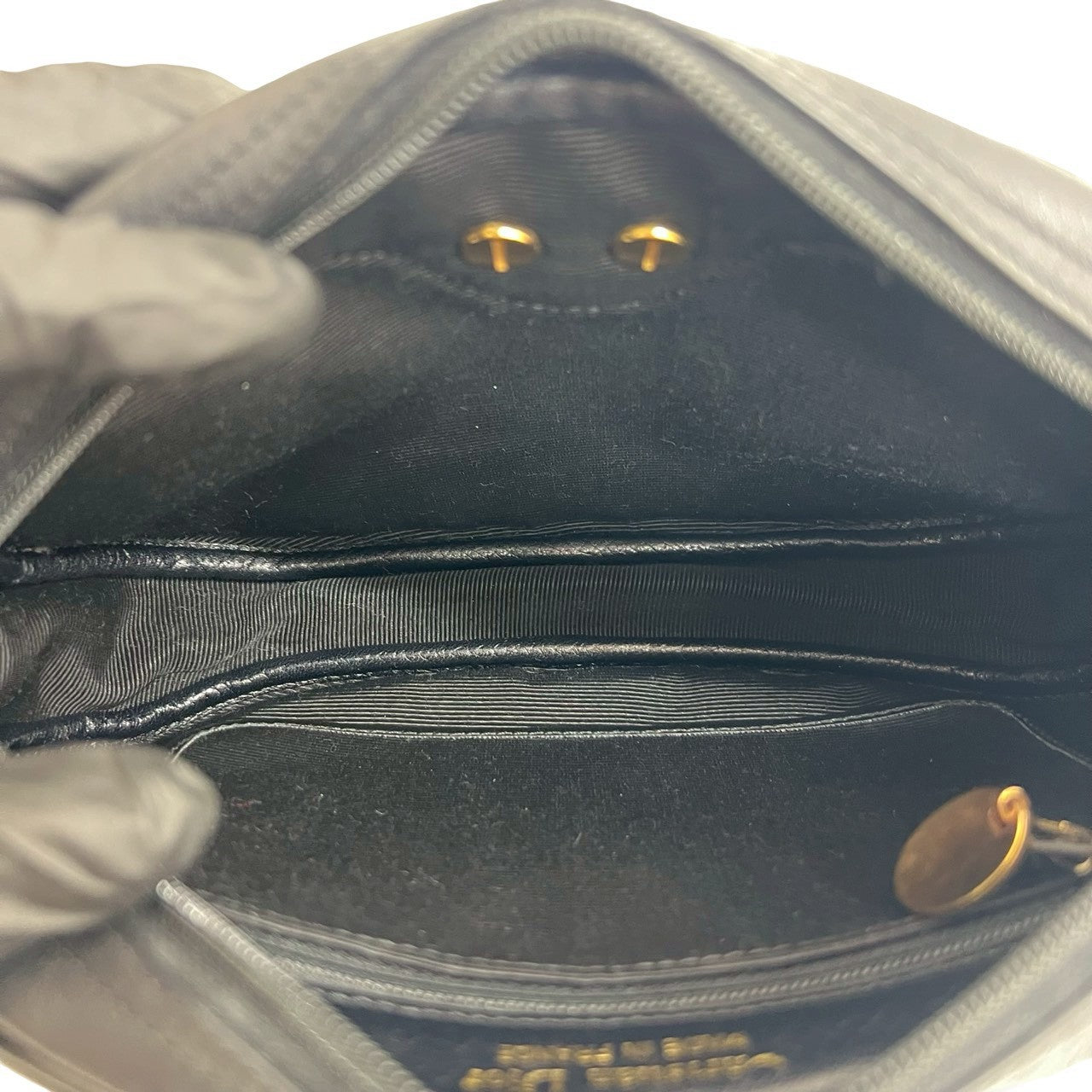 Dior Shoulder Bag leather black
