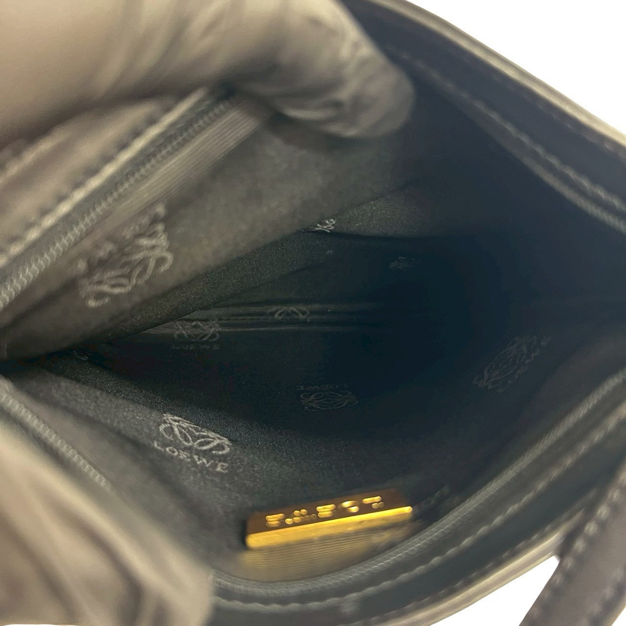 LOEWE Shoulder Bag leather black