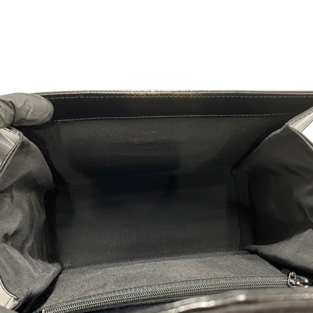 GIVENCHY Handbag leather black Women Used Authentic