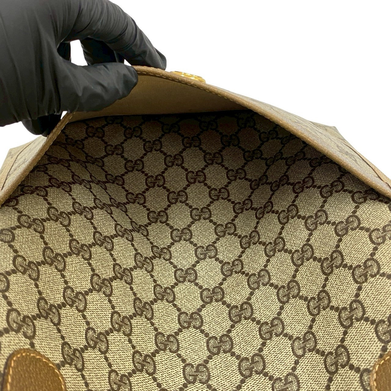 GUCCI Tote Bag leather Brown Sherry line