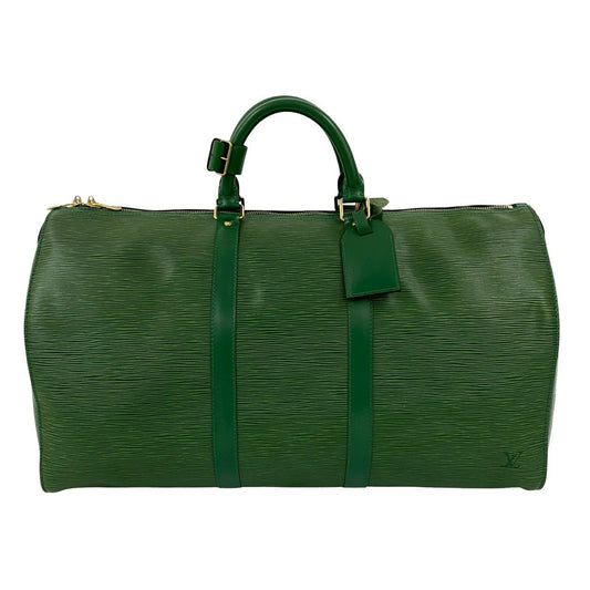 LOUIS VUITTON Boston Duffel bag Epi Leather green Epi Keepall 50