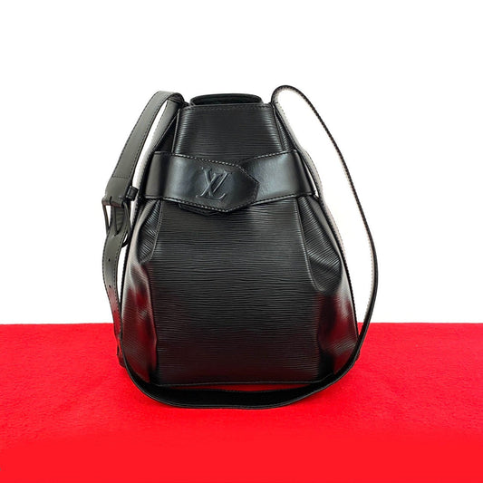 LOUIS VUITTON Shoulder Bag Epi Leather black Epi Sac De Paul PM