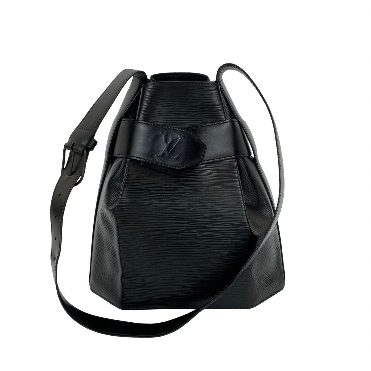 LOUIS VUITTON Shoulder Bag Epi Leather black Epi Sac De Paul PM