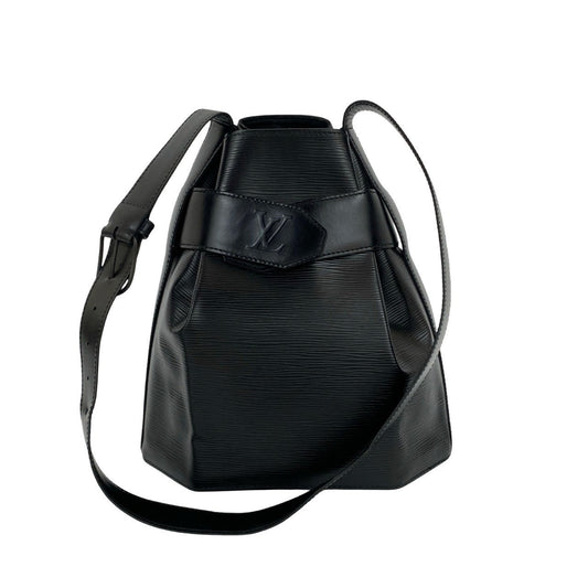 LOUIS VUITTON Shoulder Bag Epi Leather black Epi Sac De Paul PM
