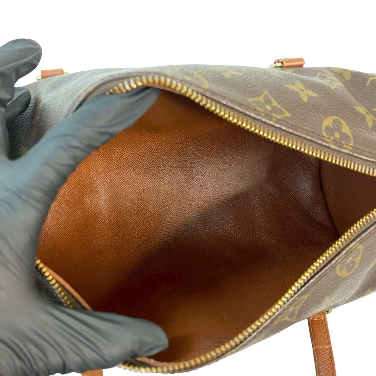 LOUIS VUITTON Handbag leather Brown Monogram Papillon26