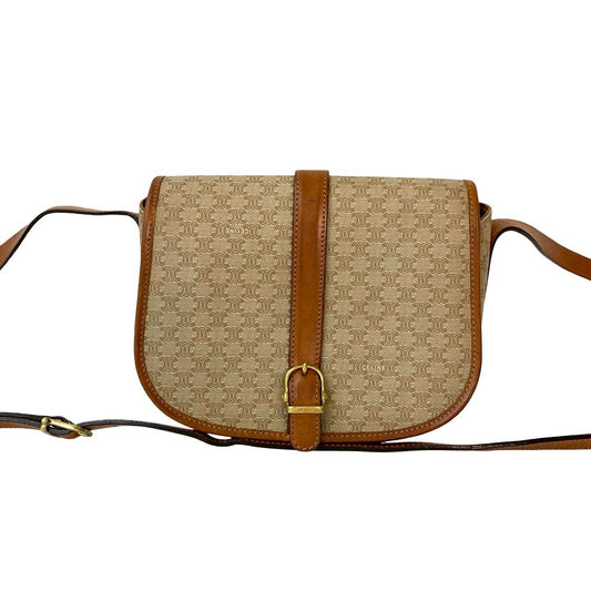 CELINE Shoulder Bag leather Brown