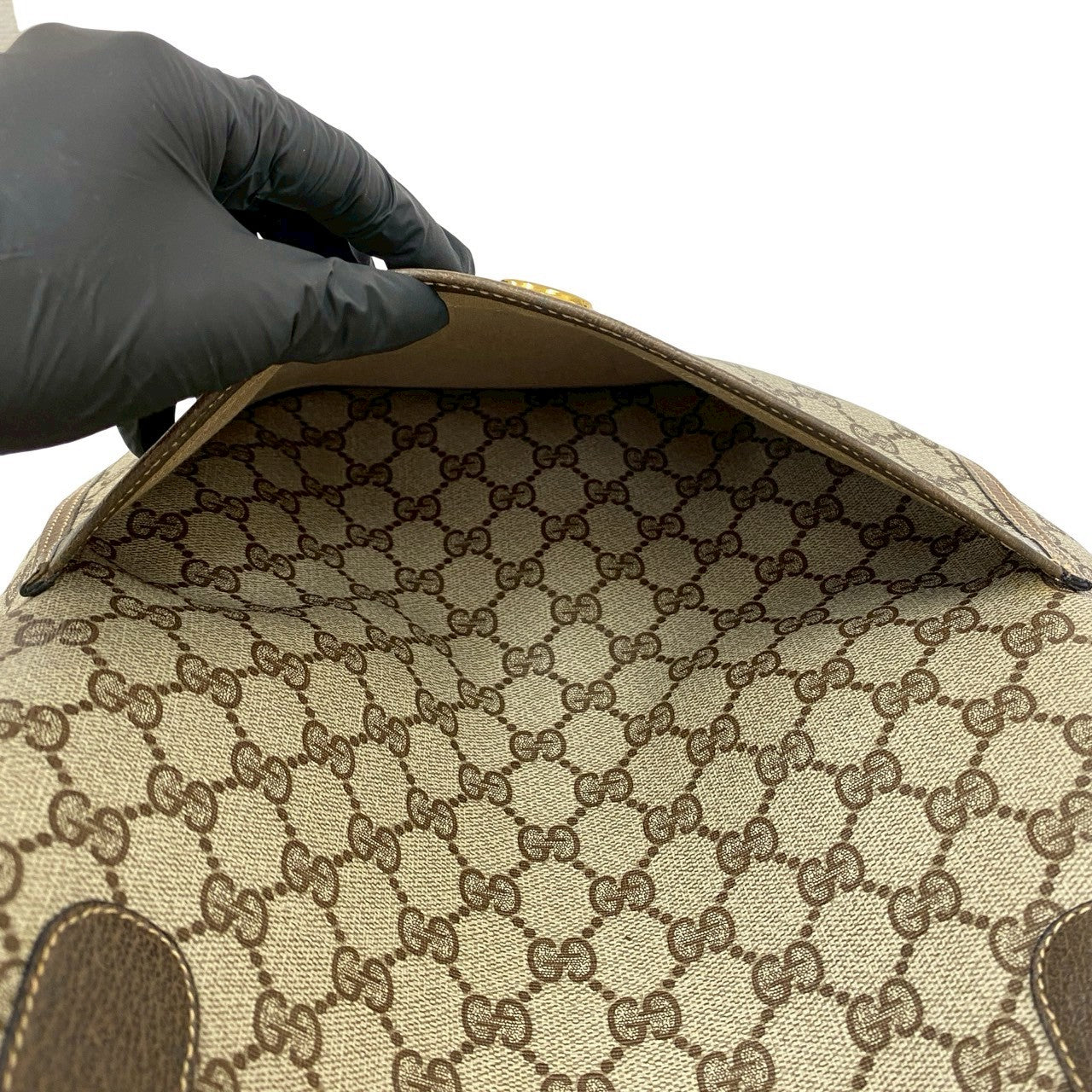 GUCCI Tote Bag leather Brown Sherry line