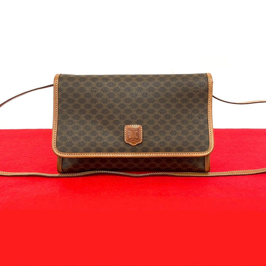 CELINE Shoulder Bag leather Brown