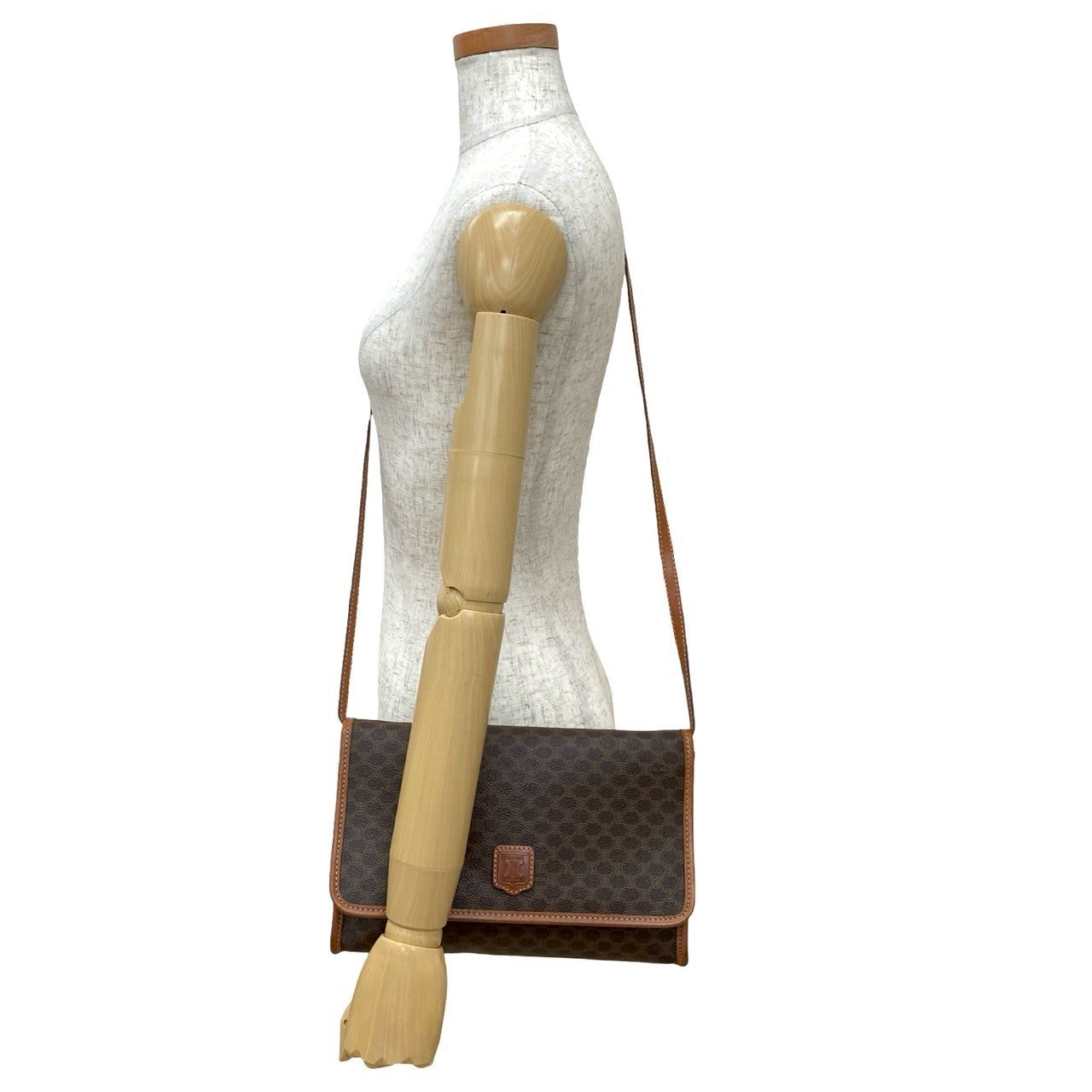 CELINE Shoulder Bag leather Brown
