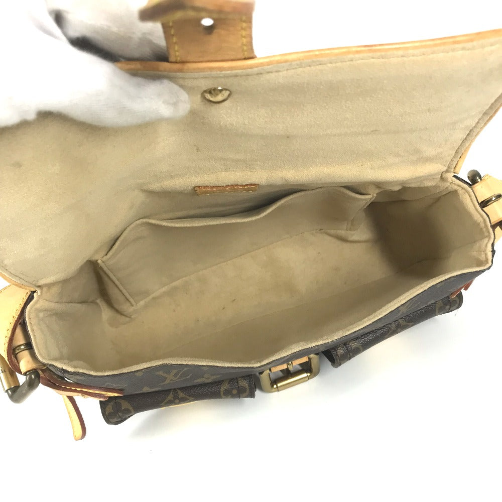 LOUIS VUITTON Shoulder Bag M40027 Monogram canvas Brown Monogram Hudson PM Women Used Authentic