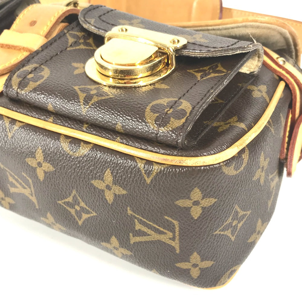LOUIS VUITTON Shoulder Bag M40027 Monogram canvas Brown Monogram Hudson PM Women Used Authentic