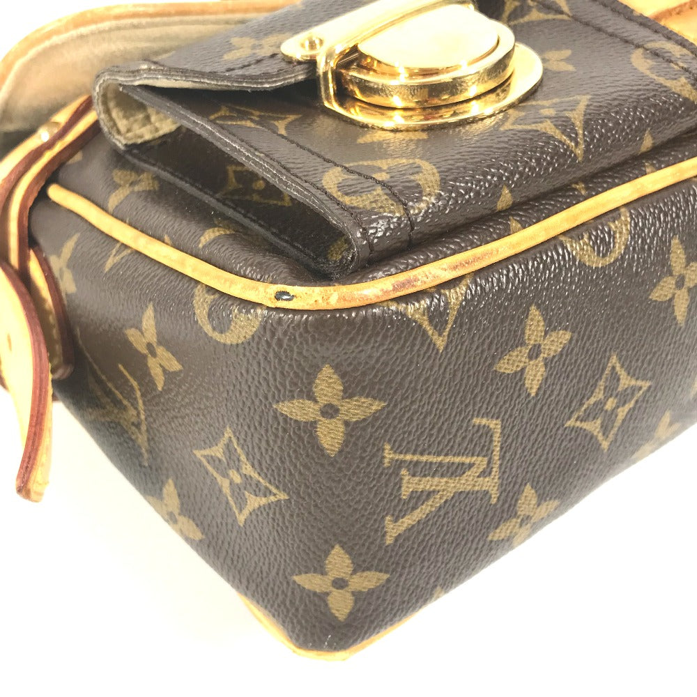 LOUIS VUITTON Shoulder Bag M40027 Monogram canvas Brown Monogram Hudson PM Women Used Authentic