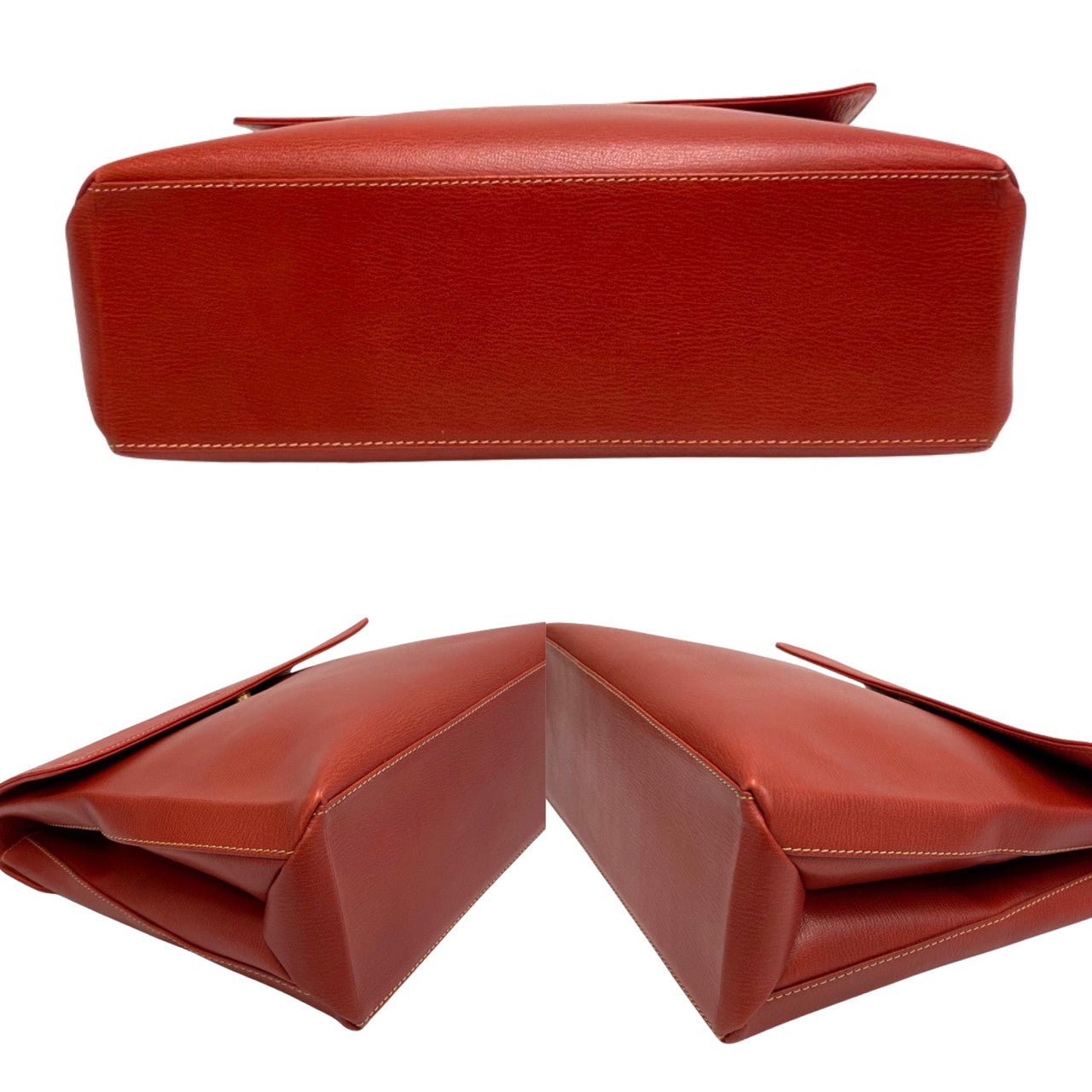 LOEWE Shoulder Bag leather Red Velazquez Women Used Authentic