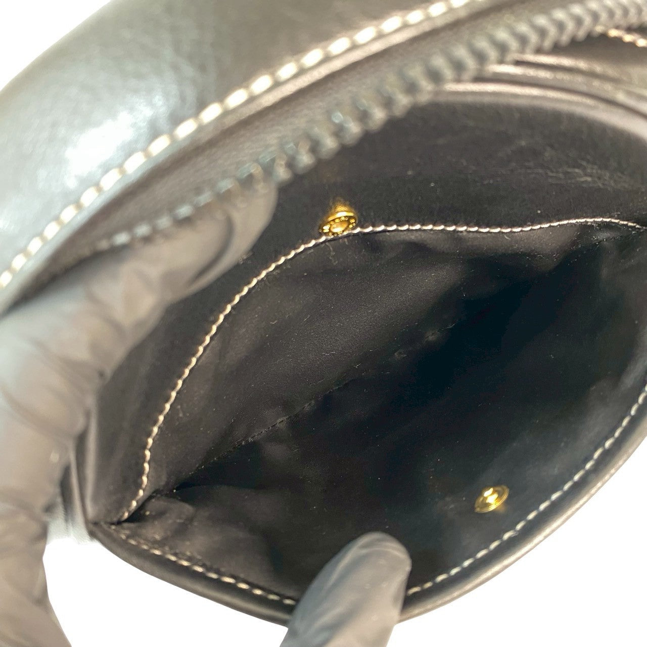 CELINE Shoulder Bag leather black