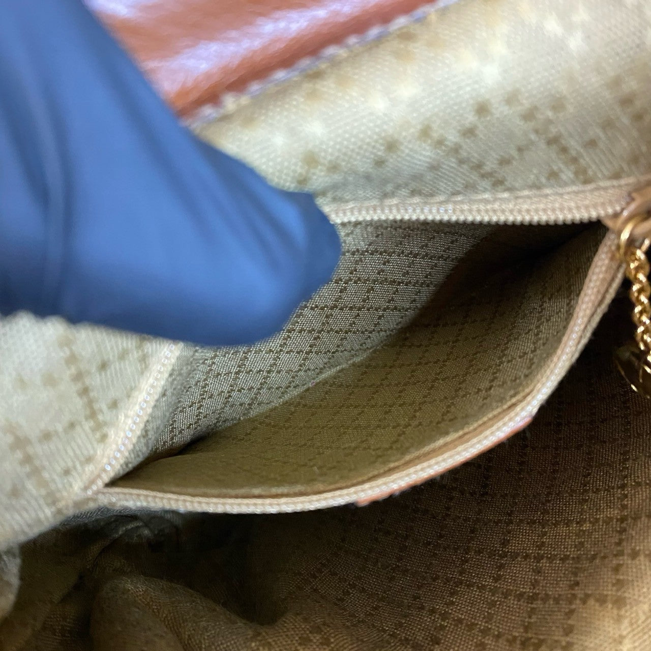 GUCCI Backpack leather Brown Bamboo