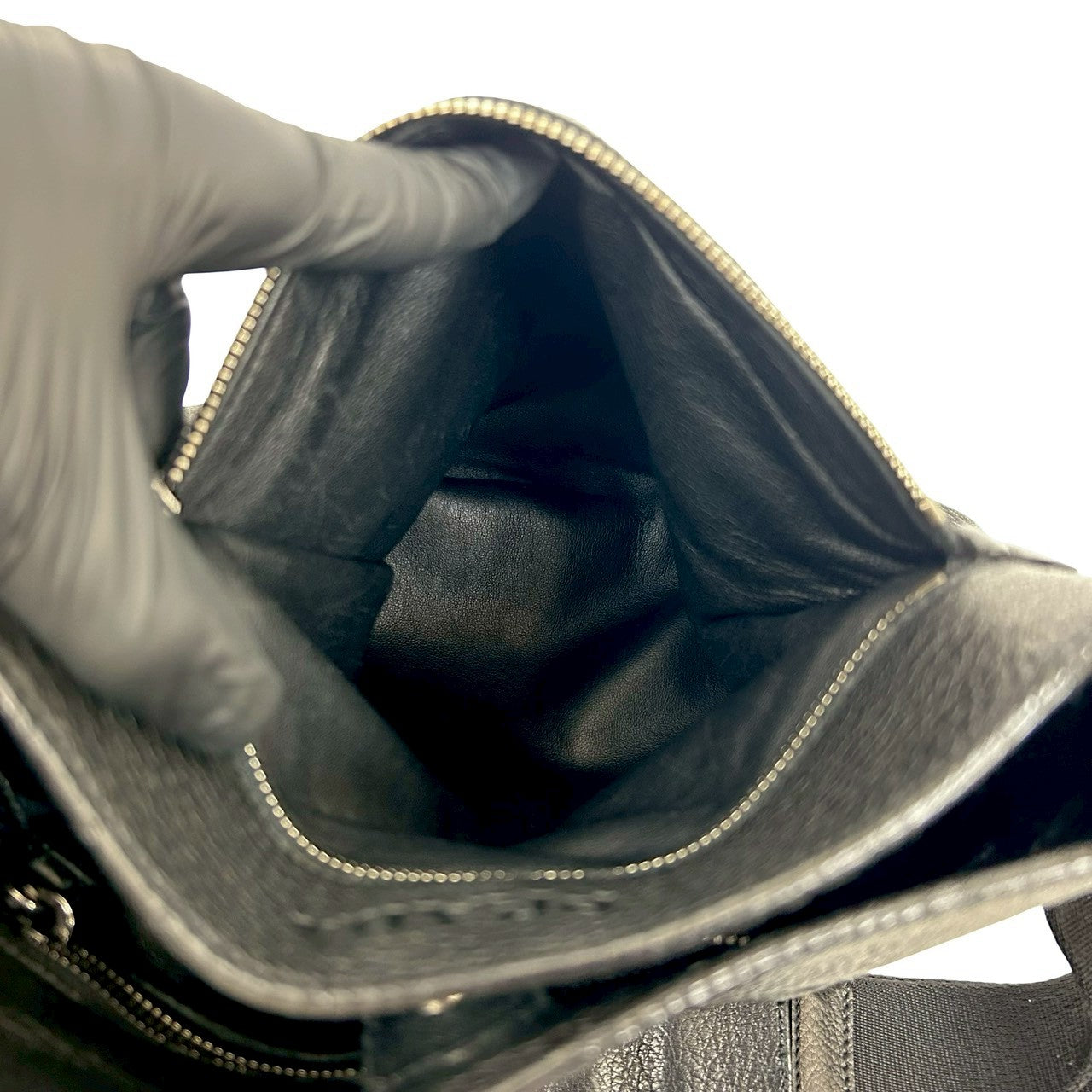 PRADA Shoulder Bag leather black