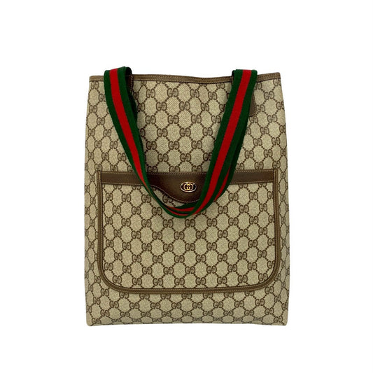 GUCCI Tote Bag leather Brown Sherry line