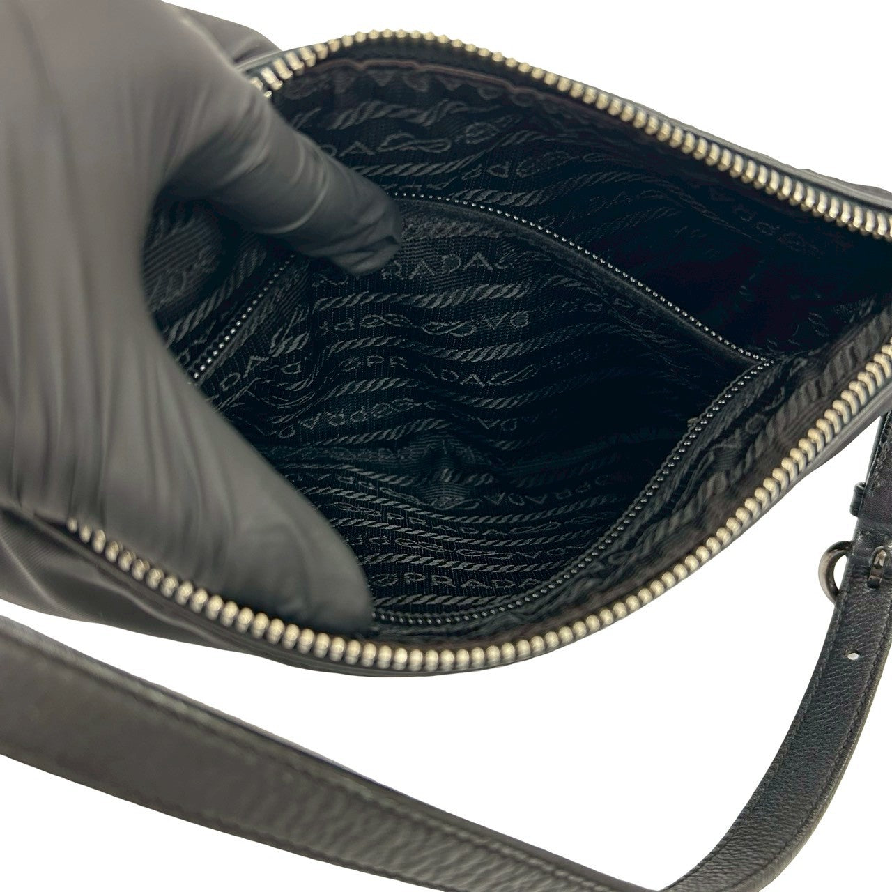 PRADA Handbag Nylon black