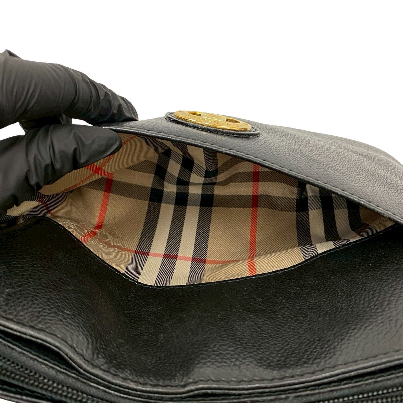 BURBERRY Shoulder Bag leather black