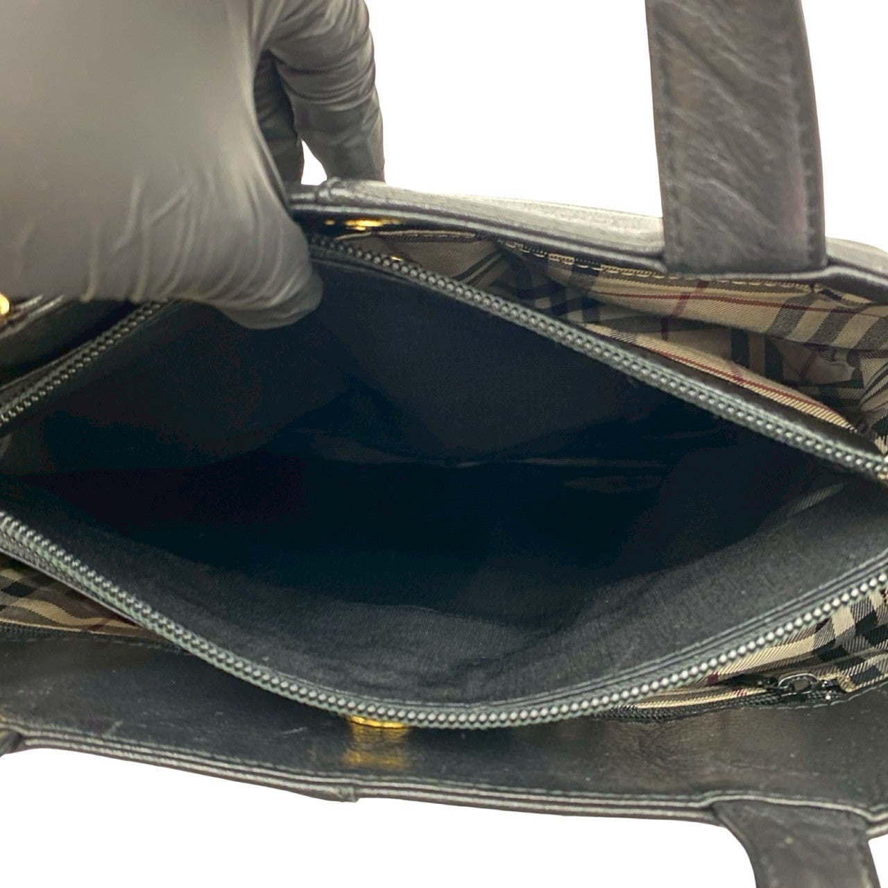 BURBERRY Handbag leather black