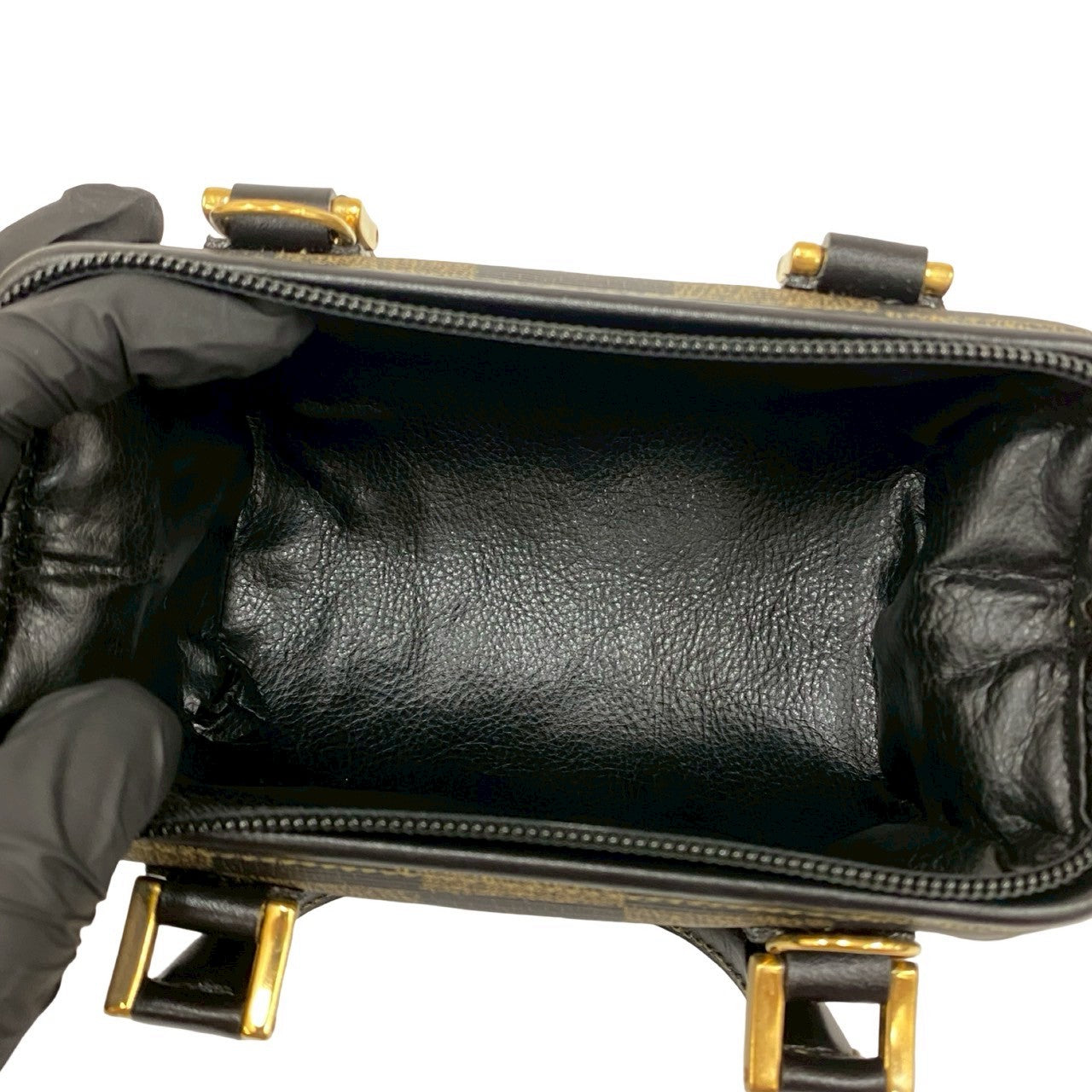 FENDI Shoulder Bag leather black