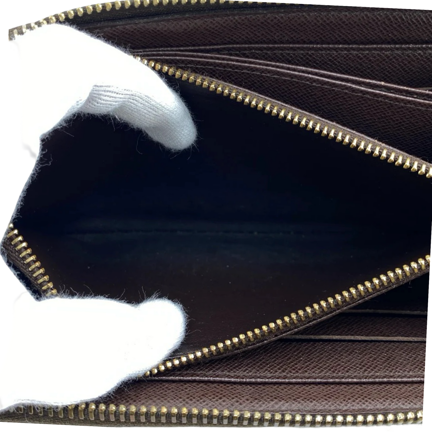 LOUIS VUITTON ZIPPY DAMIER EBENE LONG WALLET
