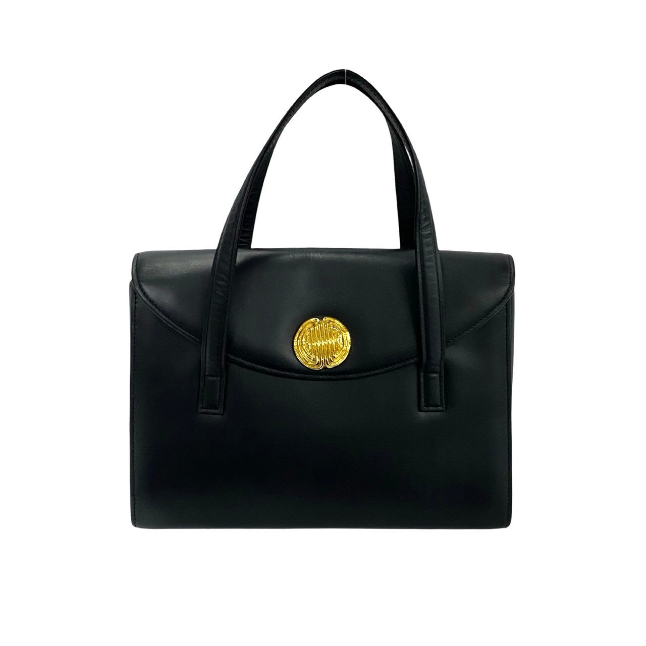 GIVENCHY Handbag leather black 4G Women Used Authentic