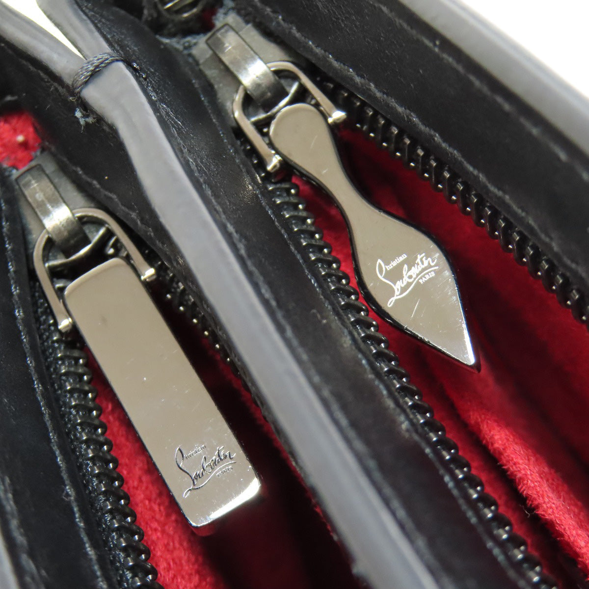 Christian Louboutin Shoulder Bag leather black spike