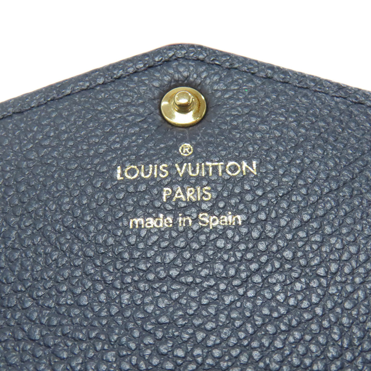 LOUIS VUITTON Long Wallet Purse M62125 Ann Platt Navy Portefeuille Sara Women Used Authentic
