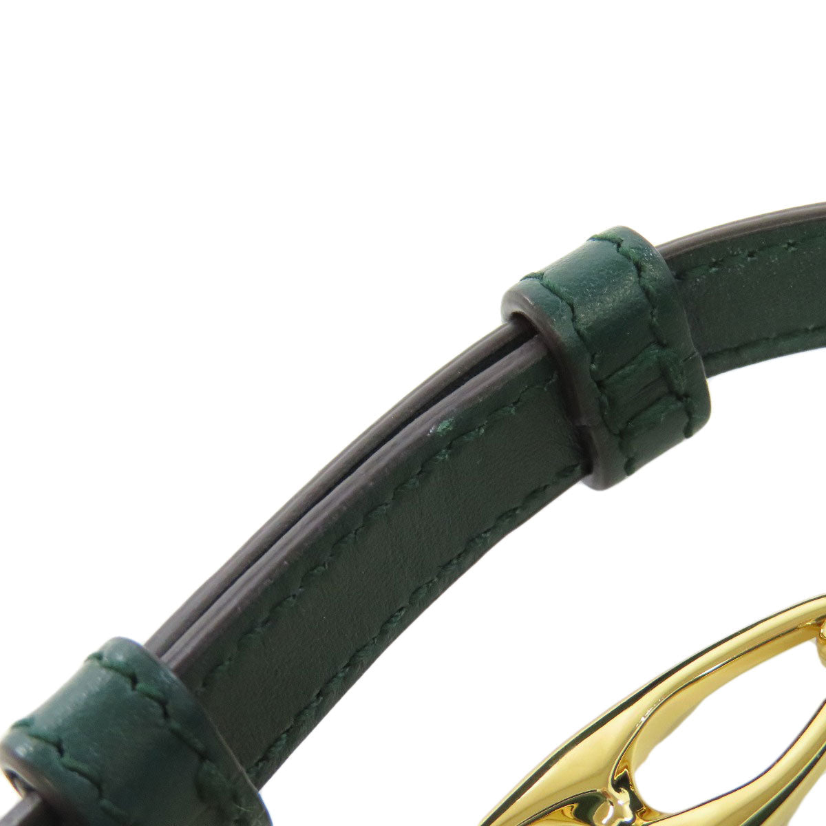 GUCCI Handbag 572375 Calfskin green Zumi ChainShoulder Women Used Authentic