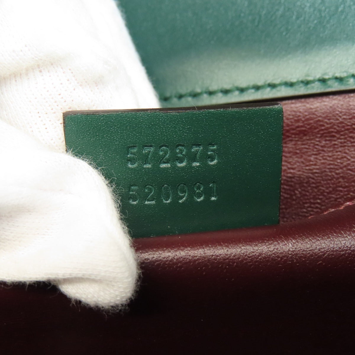 GUCCI Handbag 572375 Calfskin green Zumi ChainShoulder Women Used Authentic