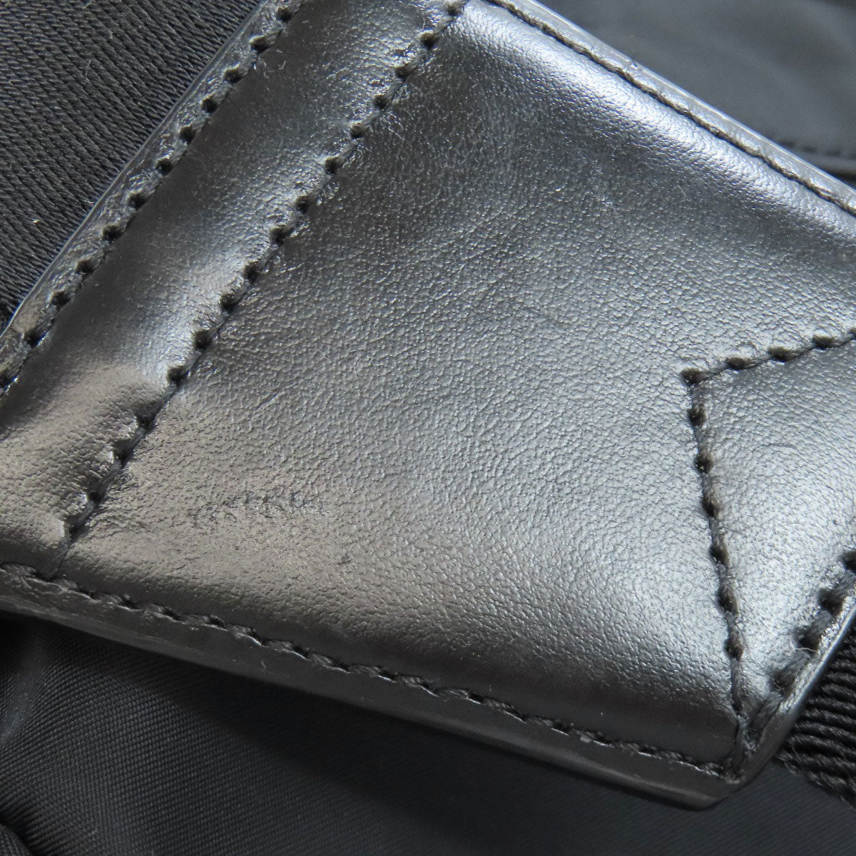 BURBERRY Sling bag Nylon black logo Women Used Authentic
