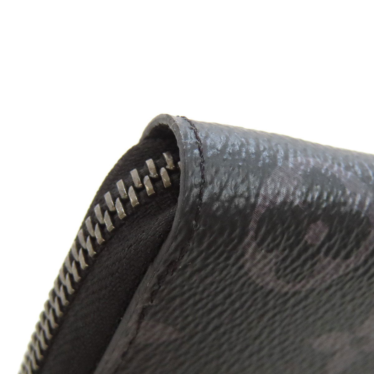 LOUIS VUITTON Long Wallet Purse M62295 Monogram Eclipse black Zippy wallet Vertical mens(Unisex) Used Authentic