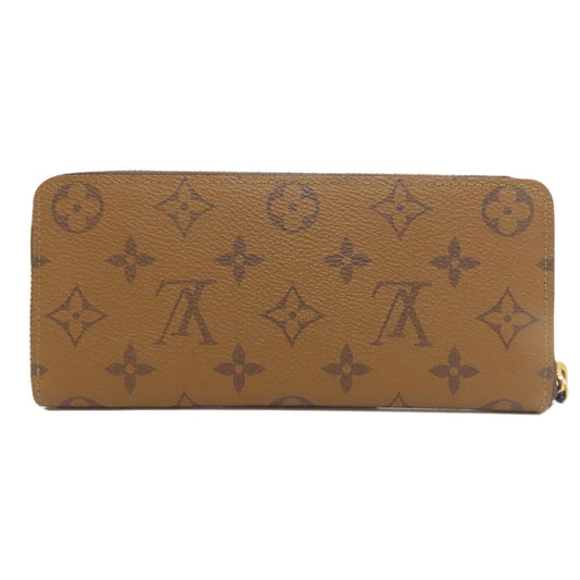 LOUIS VUITTON Long Wallet Purse M82336 Monogram reverse Brown Portefeuille Clemence Women(Unisex) Used Authentic