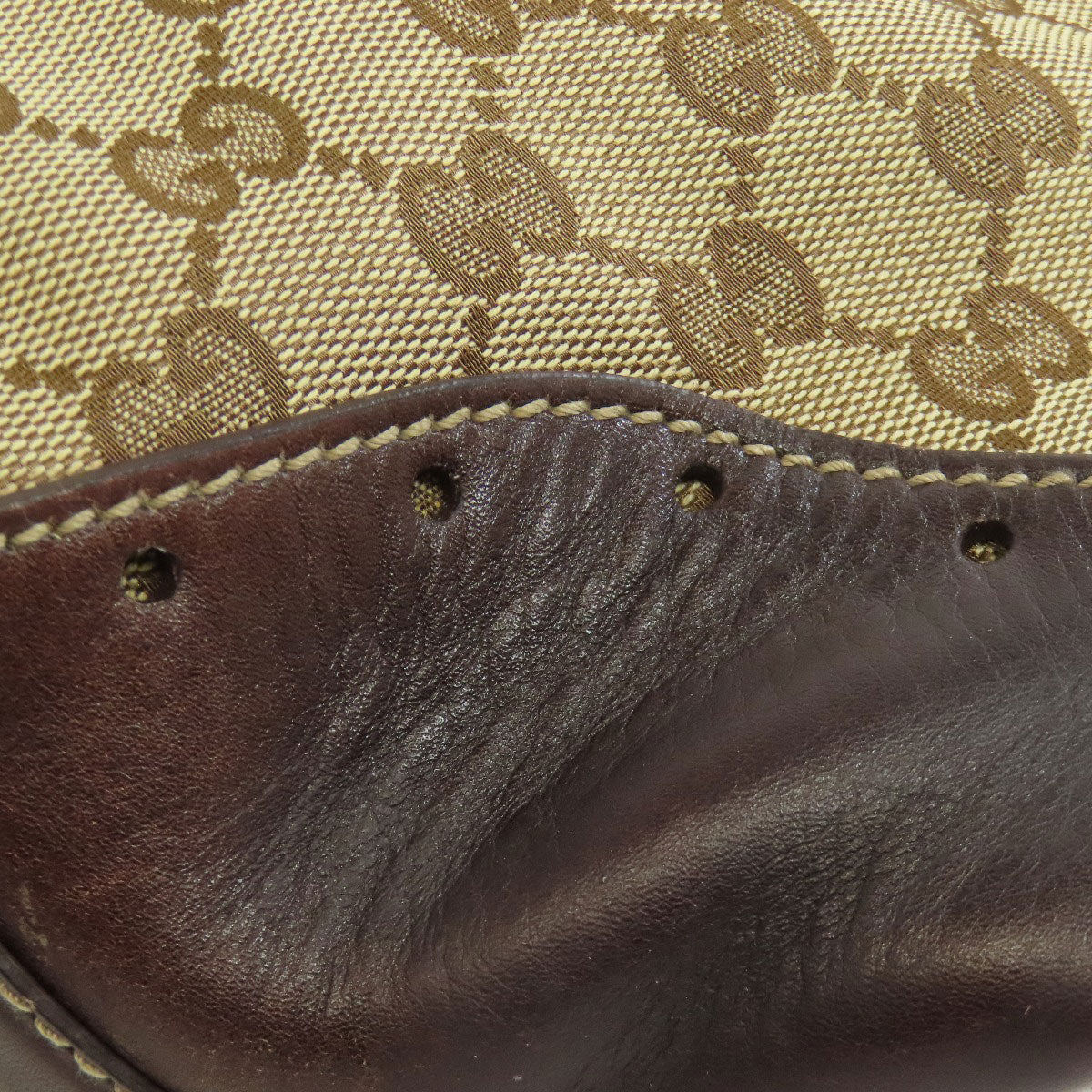GUCCI Tote Bag 145993 canvas Brown GG
