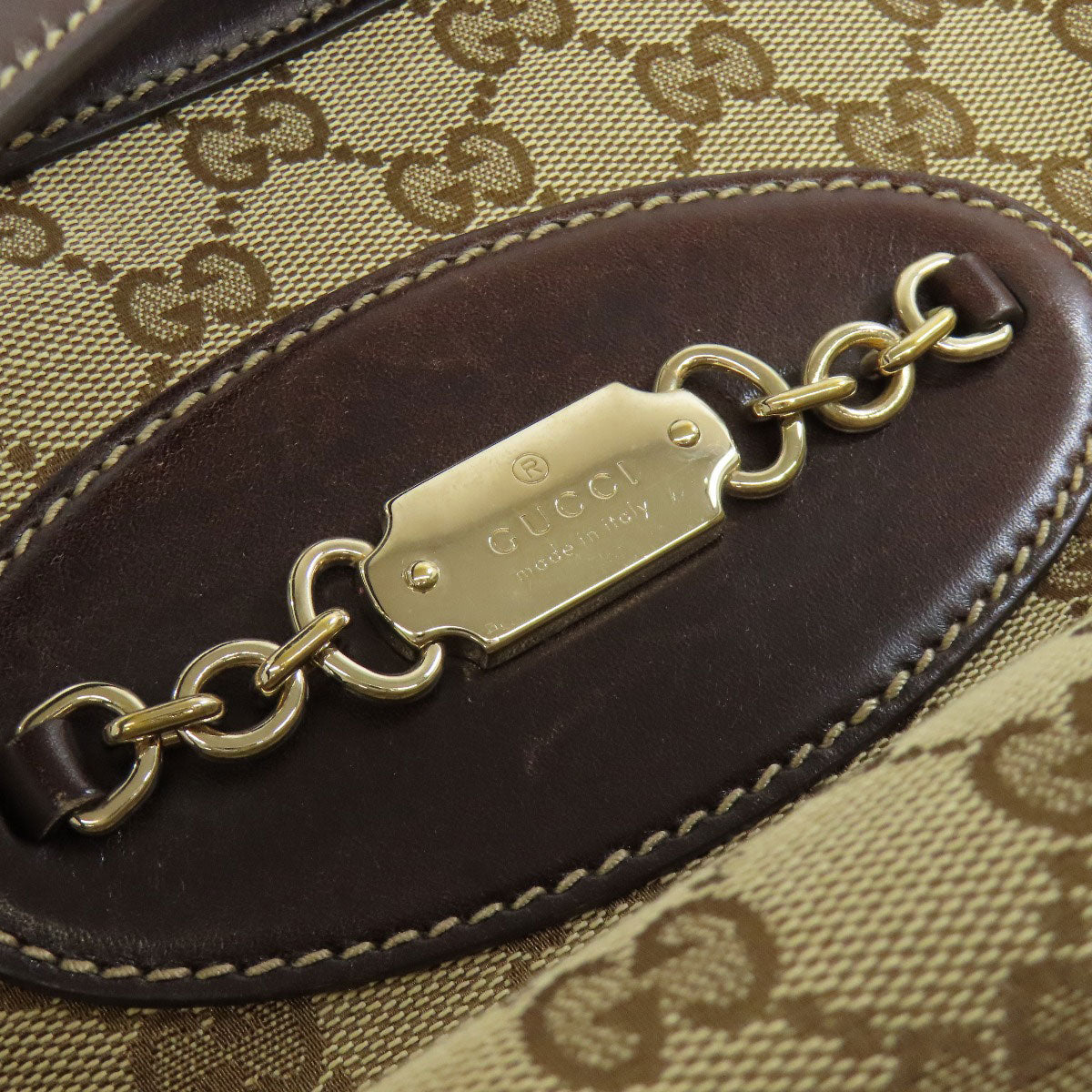 GUCCI Tote Bag 145993 canvas Brown GG