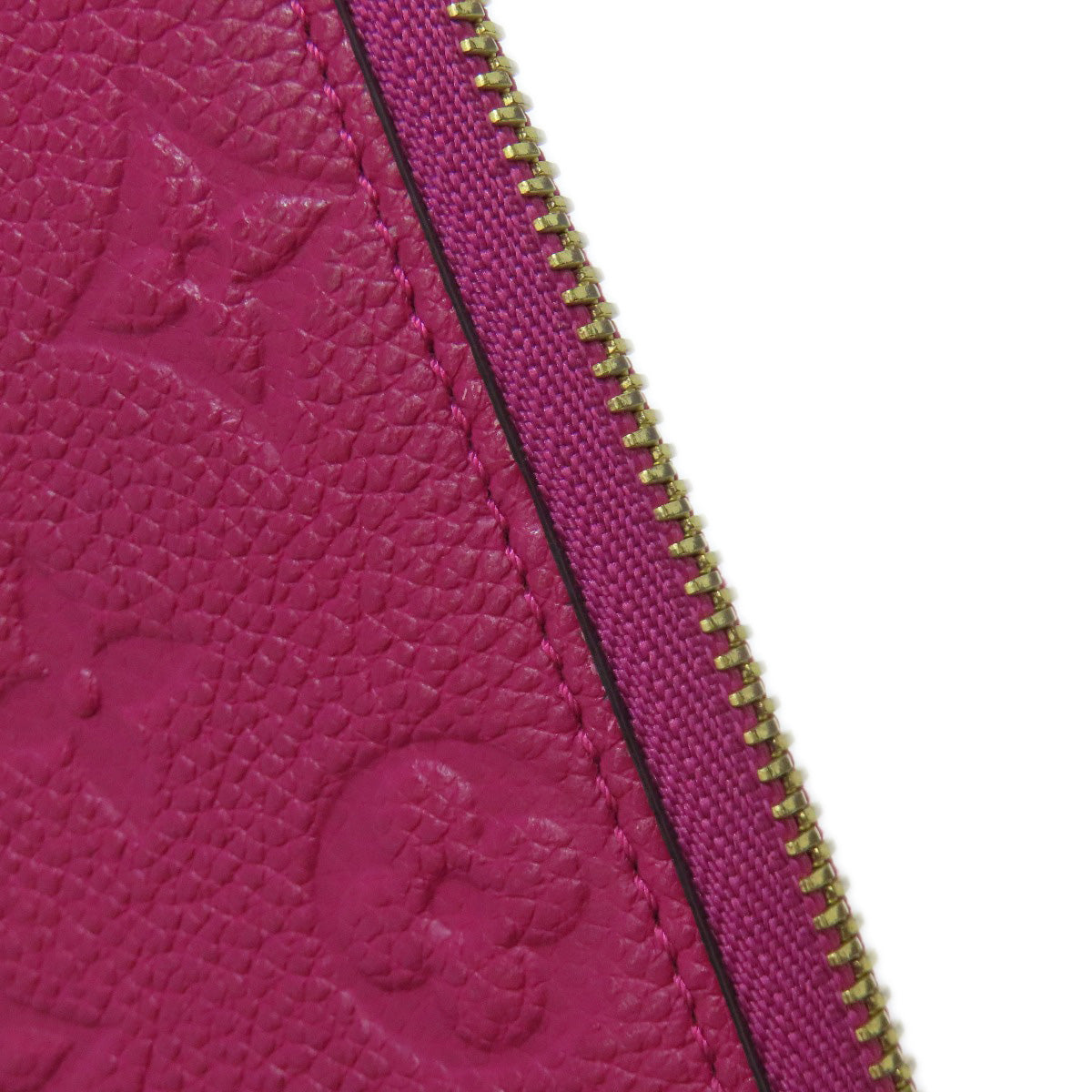 LOUIS VUITTON Long Wallet Purse M61701 Ann Platt purple Portefeuille Clemence Women Used Authentic