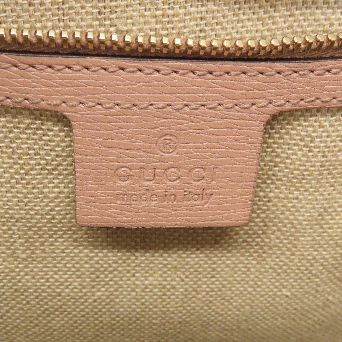 GUCCI Tote Bag 338989 leather pink Bamboo Women Used Authentic