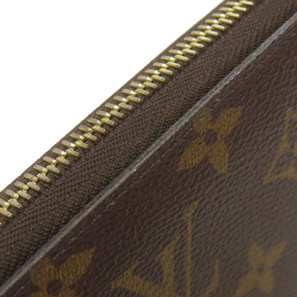 LOUIS VUITTON Long Wallet Purse M41895 Monogram canvas Brown Zippy wallet Women(Unisex) Used Authentic