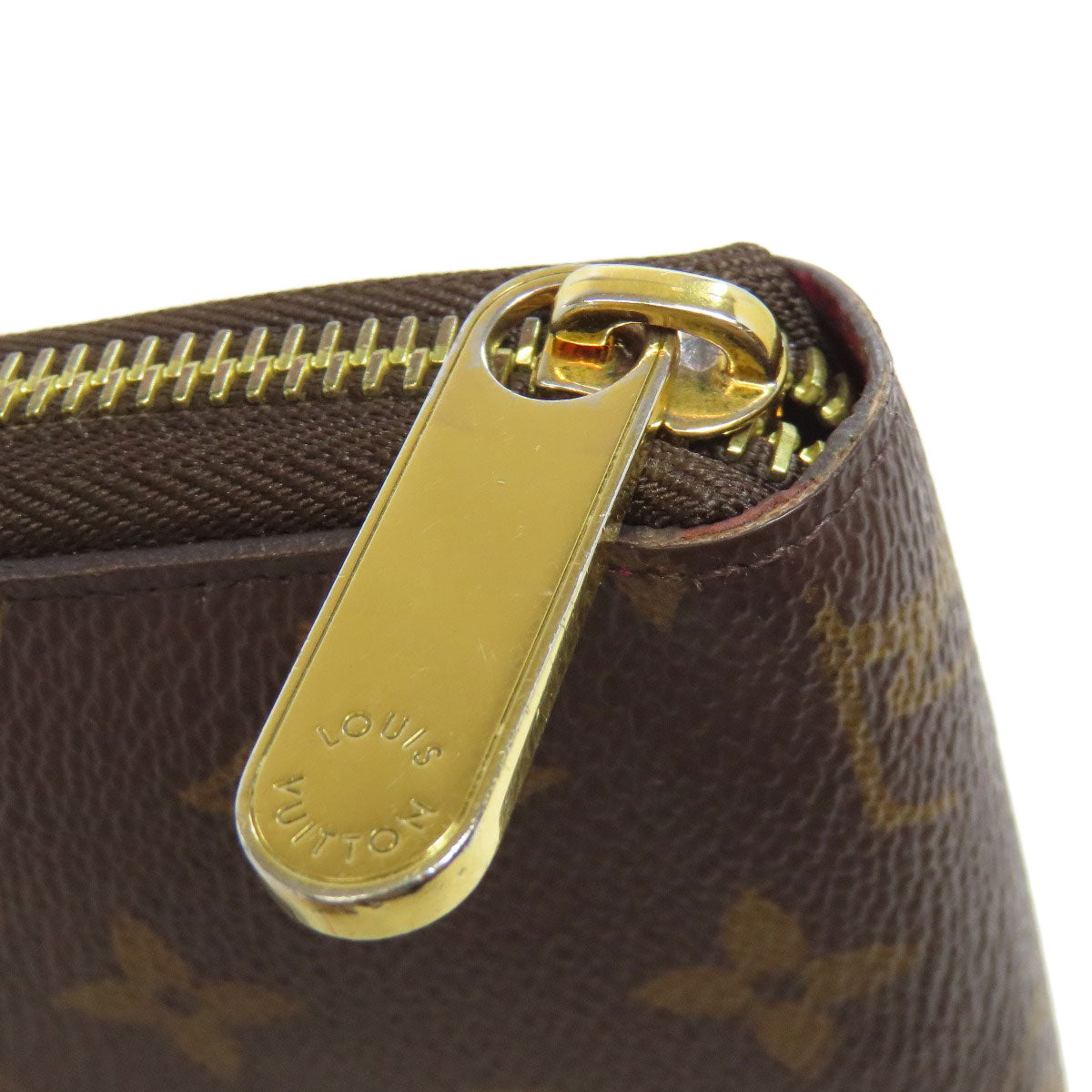 LOUIS VUITTON Long Wallet Purse M41895 Monogram canvas Brown Zippy wallet Women(Unisex) Used Authentic