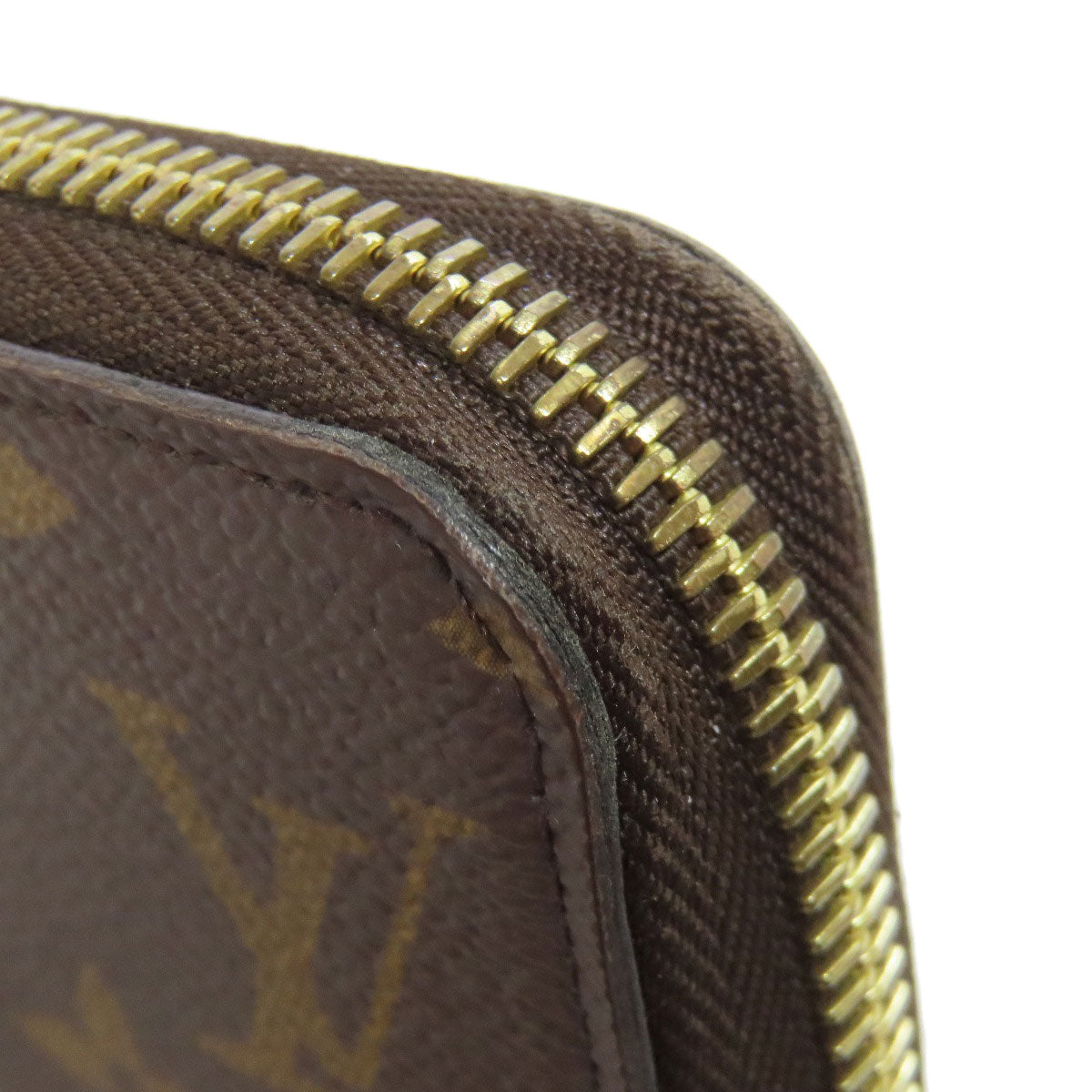 LOUIS VUITTON Long Wallet Purse M41895 Monogram canvas Brown Zippy wallet Women(Unisex) Used Authentic