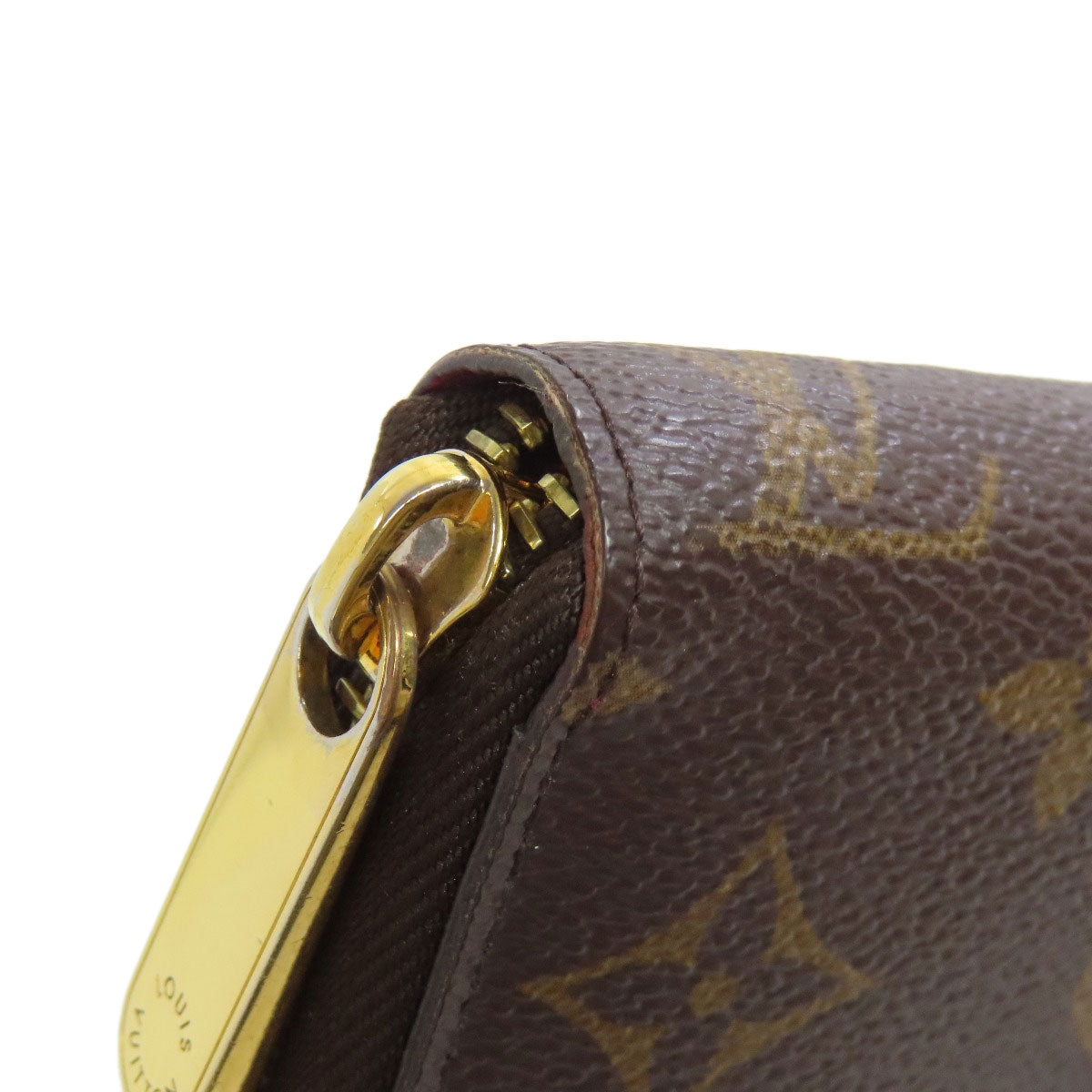LOUIS VUITTON Long Wallet Purse M41895 Monogram canvas Brown Zippy wallet Women(Unisex) Used Authentic
