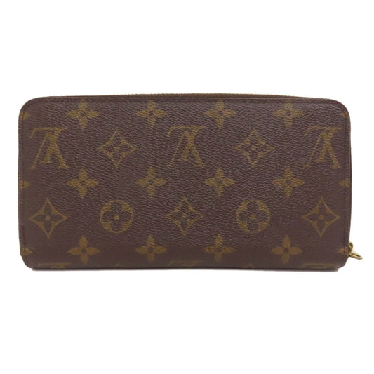 LOUIS VUITTON Long Wallet Purse M41895 Monogram canvas Brown Zippy wallet Women(Unisex) Used Authentic