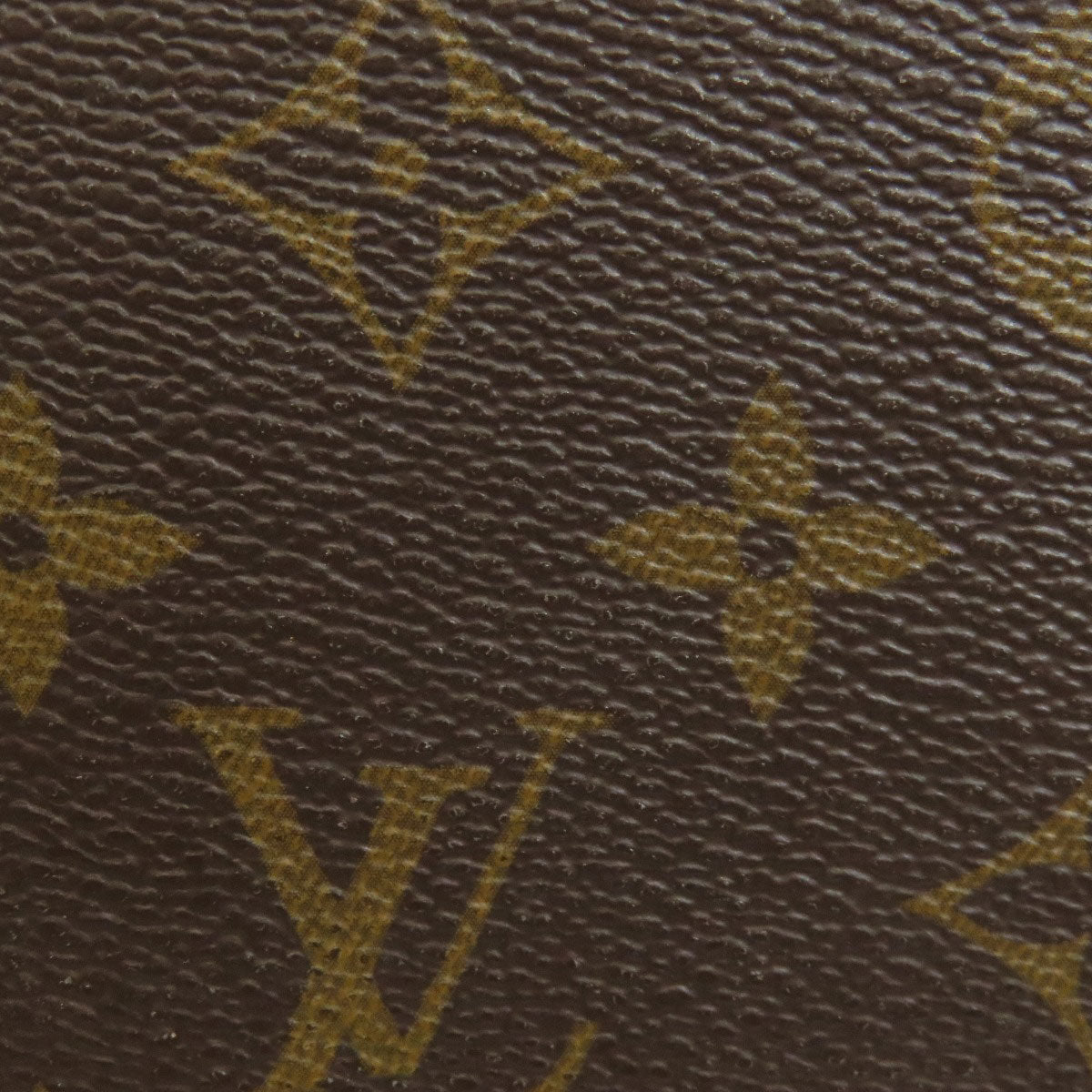 LOUIS VUITTON Long Wallet Purse M60744 Monogram canvas Brown Portefeuille Clemence mens(Unisex) Used Authentic