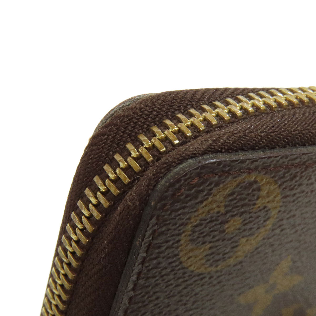 LOUIS VUITTON Long Wallet Purse M60744 Monogram canvas Brown Portefeuille Clemence mens(Unisex) Used Authentic