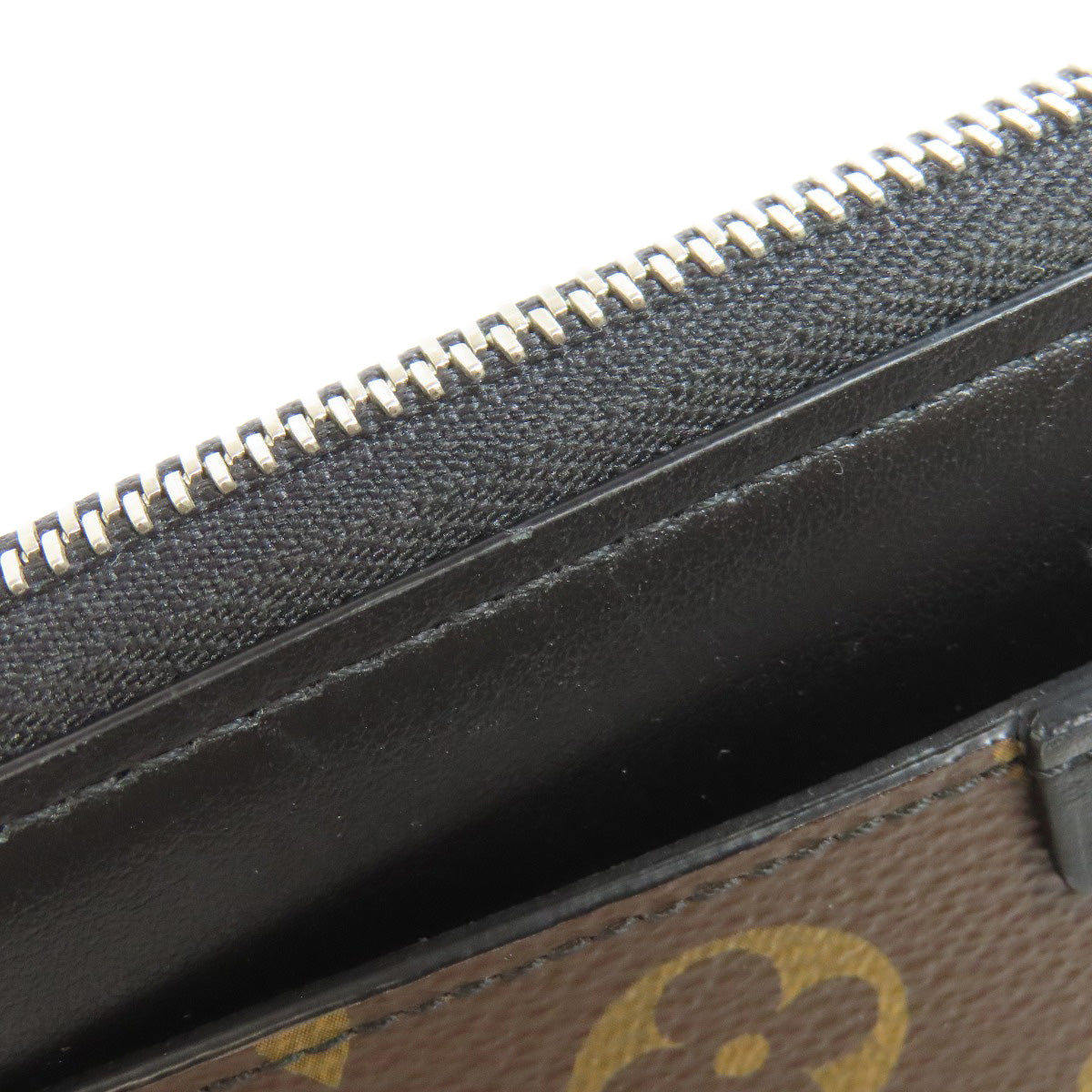 LOUIS VUITTON Long Wallet Purse M69407 Monogram macacer Brown Zippy Dragonne Women(Unisex) Used Authentic