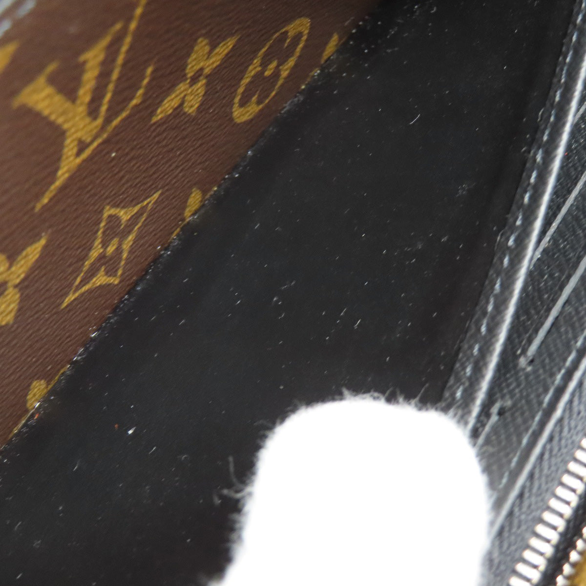 LOUIS VUITTON Long Wallet Purse M69407 Monogram macacer Brown Zippy Dragonne Women(Unisex) Used Authentic