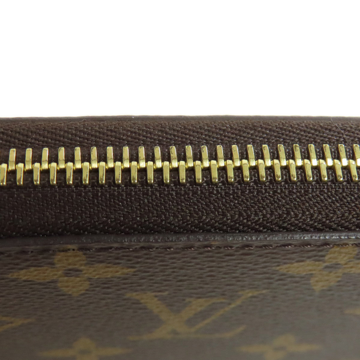 LOUIS VUITTON Long Wallet Purse M42616 Monogram canvas Brown Zippy wallet Women(Unisex) Used Authentic