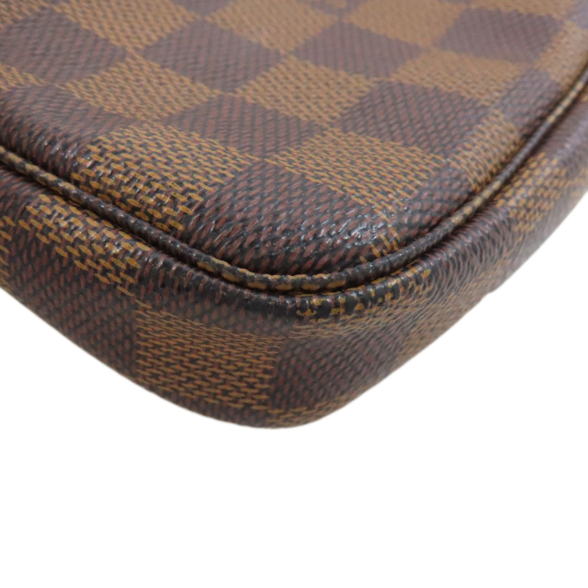 LOUIS VUITTON Accessory pouch N58009 Damier canvas Brown Mini Pochette Accessoires Women Used Authentic